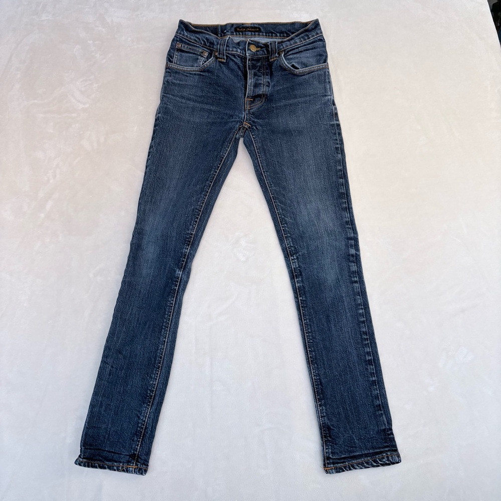 Nudie Jeans Men's Indigo Slim Denim SZ 30 Organic Cotton Y2K Streatwear